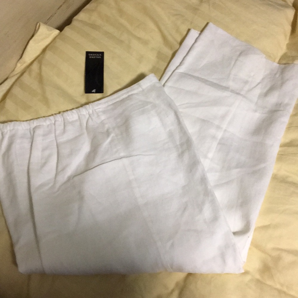 NWT Valerie Stevens linen pants XL 14/16
